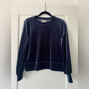 Blue Velvet Madewell Top